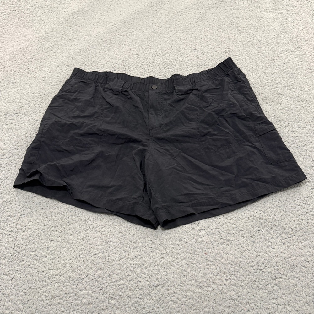 Columbia Shorts Womens XL 6in Black Nylon Hiking Outdoor Pockets Lightweight